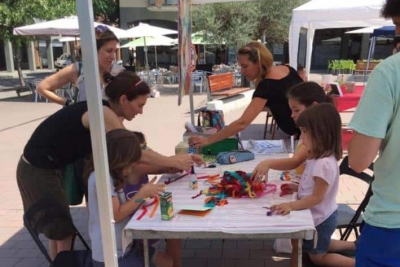 Un dels tallers de la diada (foto de Viu Sa)