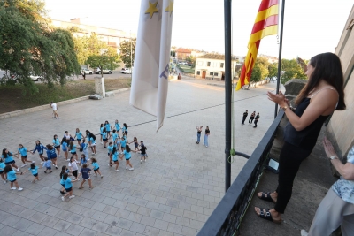 Homenatge a la nedadora olímpica Txell Mas, del CN Les Franqueses