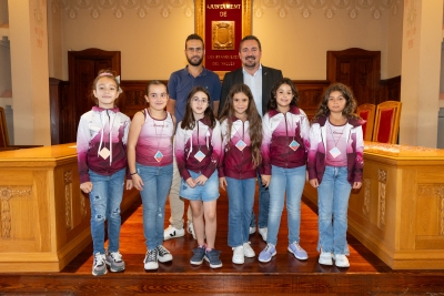 Recepció esportiva a l'equip artístic infantil base del Club Twirling les Franqueses. Setembre 2024